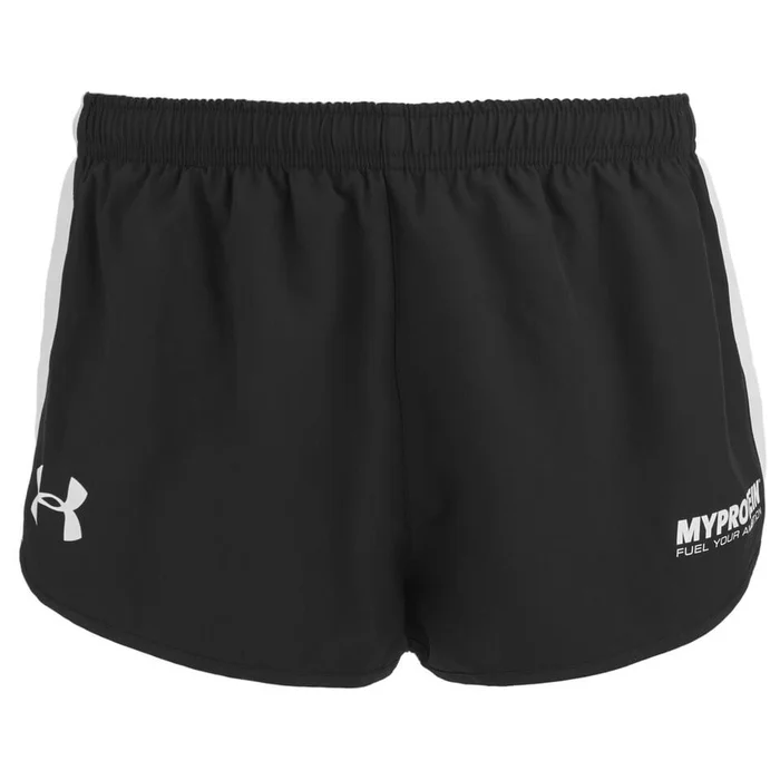 Under Armour Heren Athletische Shorts, Zwart/Wit