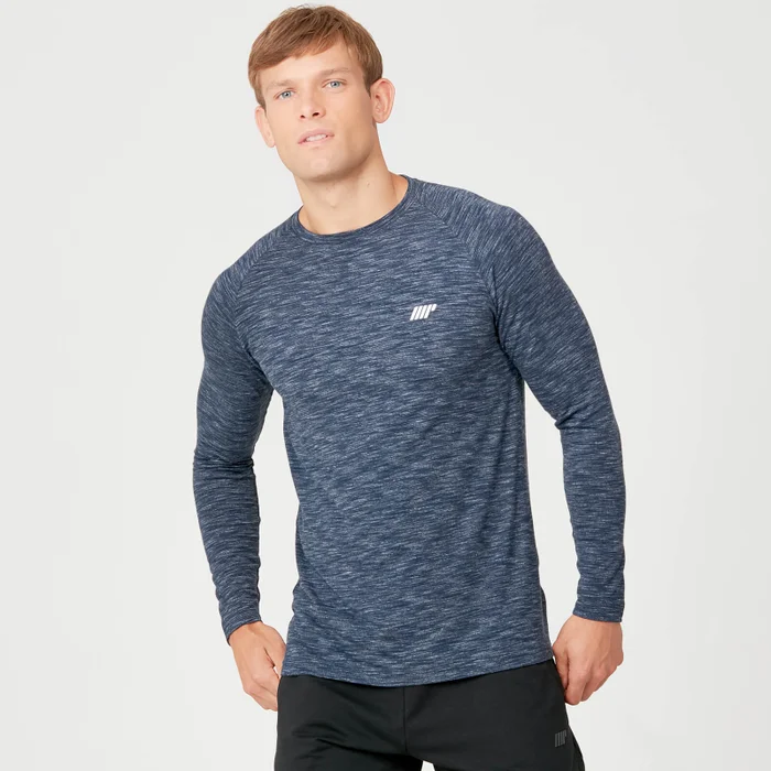 MP Performance shirt met lange mouwen voor heren - Kersenrood gemêleerd