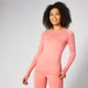Naadloze Inspire Long-Sleeve Top - Hot Coral
