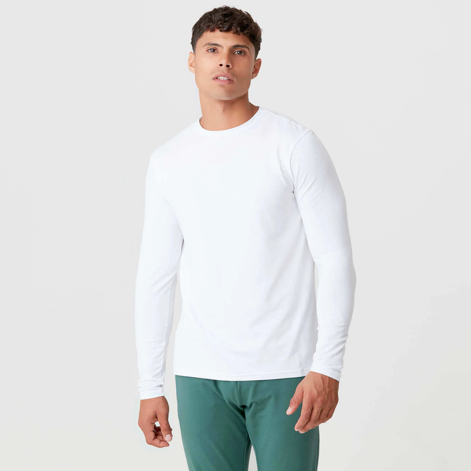 Luxe Classic Long-Sleeve Crew - XS Afbeelding 1