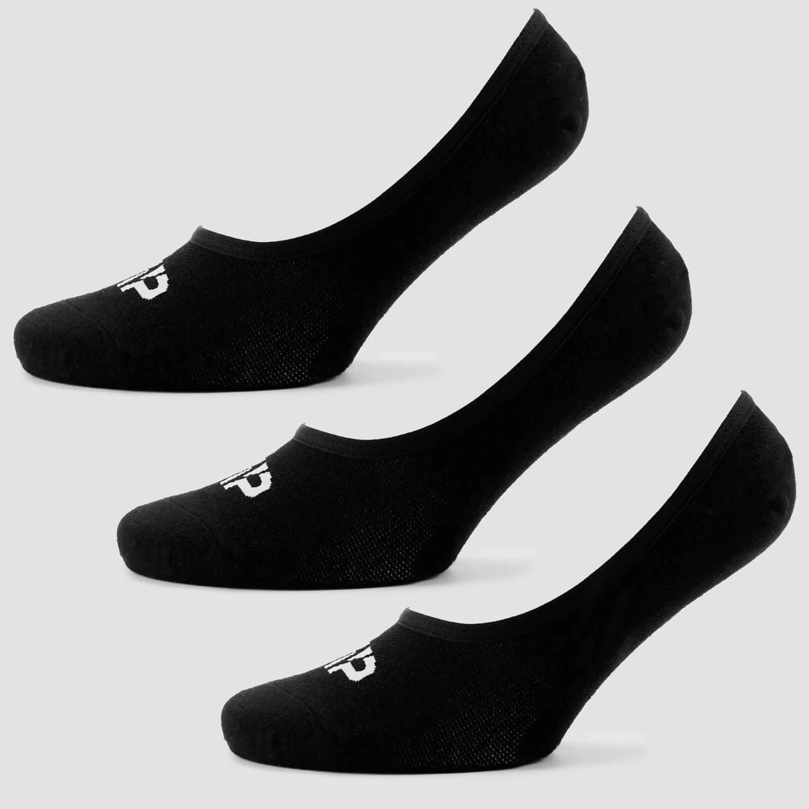 MP Essentials Invisible Socks - Zwart (3-pack) voor dames - UK 3-6 Afbeelding 1