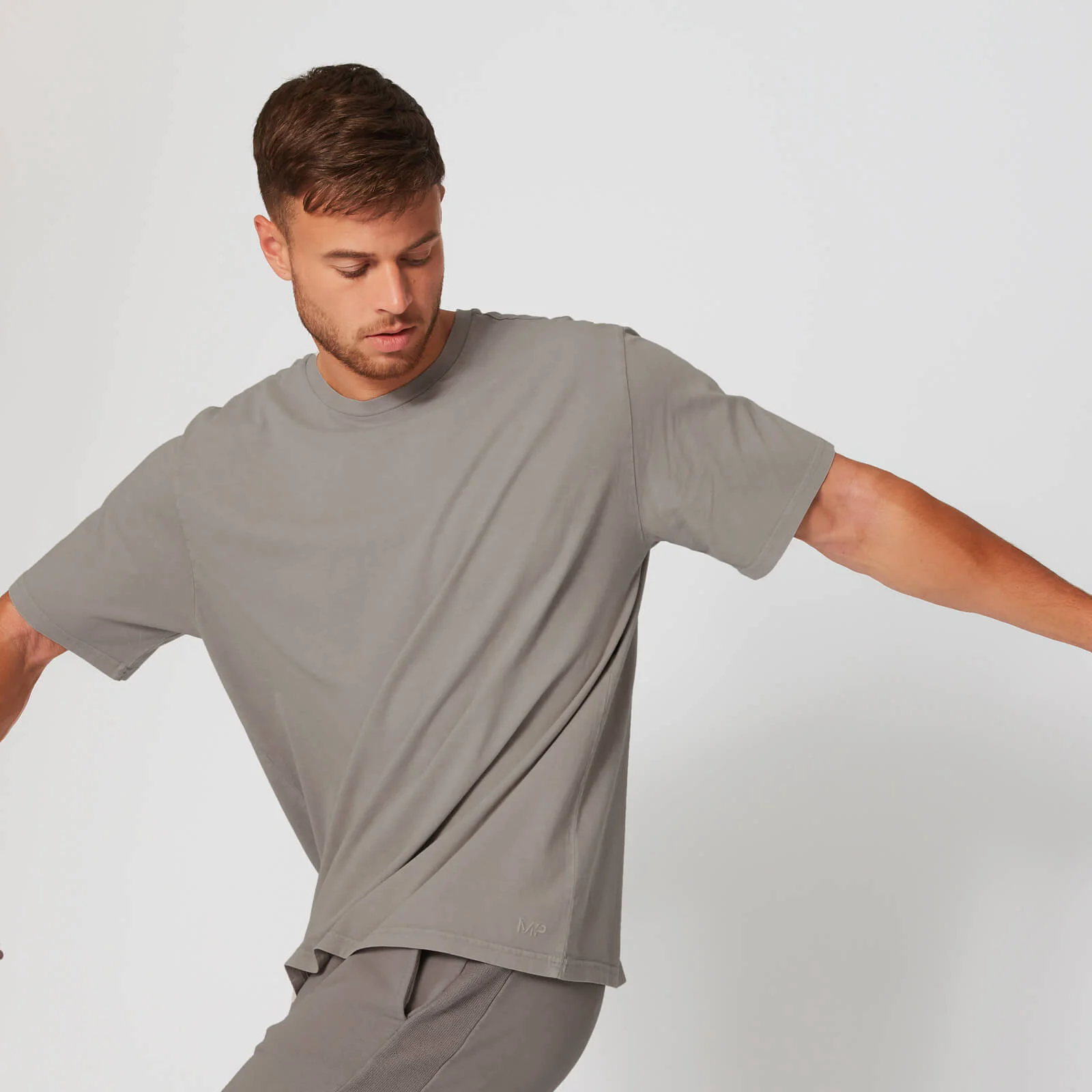 Washed T-Shirt - Bruin - XS Afbeelding 1