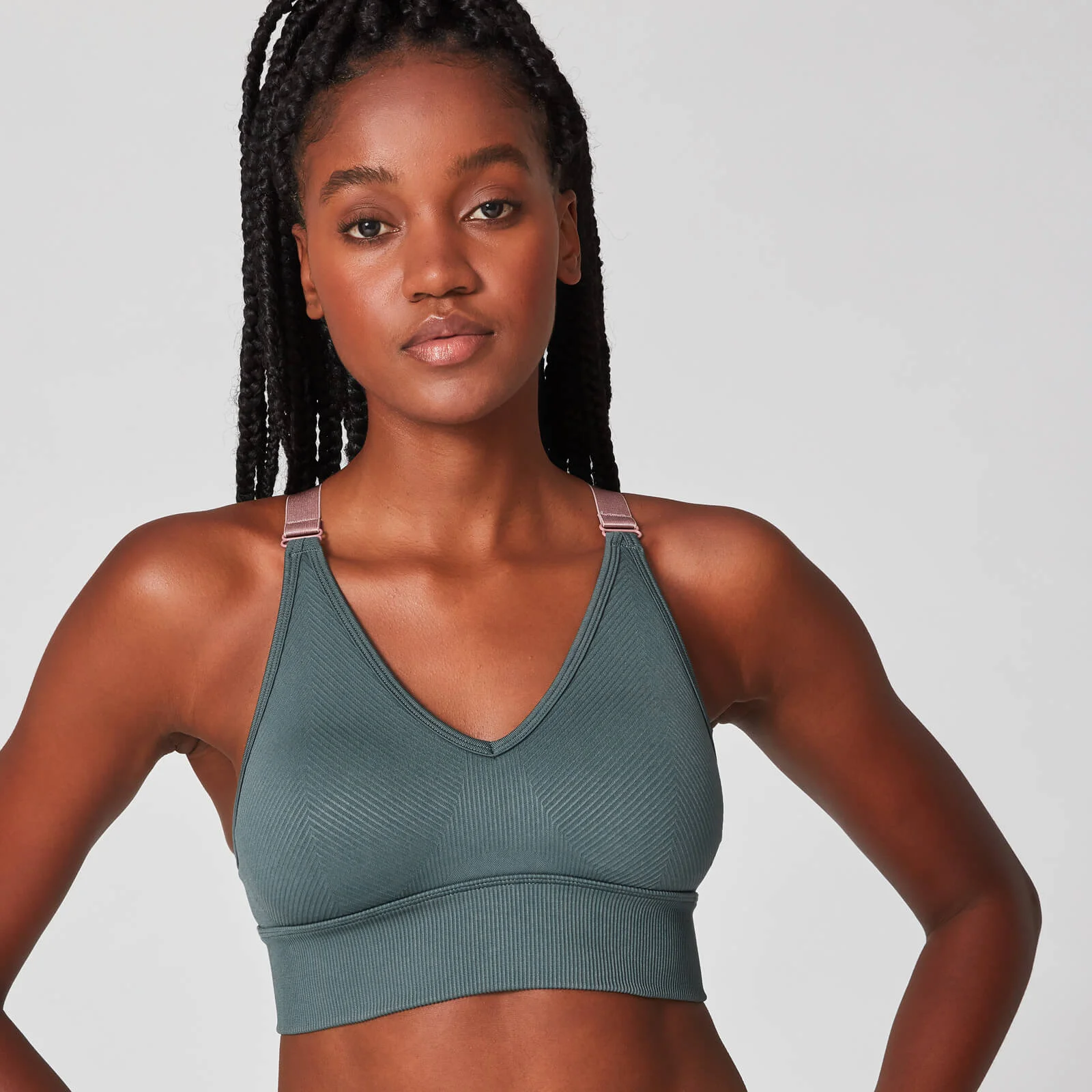 Luxe Seamless Sports Bra - Grey - XS Afbeelding 1