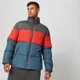 Gekleurde Block Puffer Jacket - Blauw