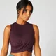 Energy Crop Top — Dark Red