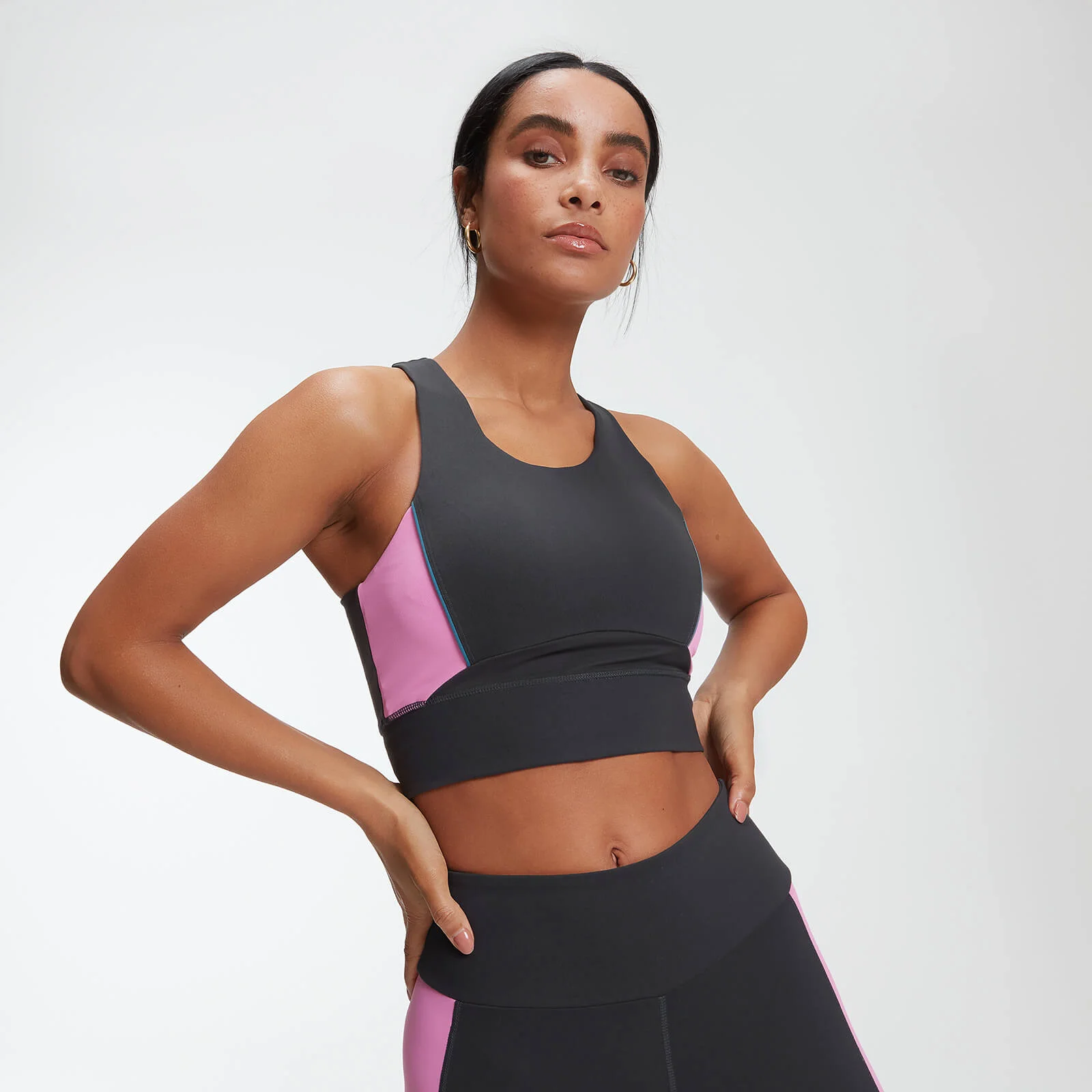 Power Longline Crop Top - Slate - XS Afbeelding 1