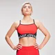MP Dames Colour Block Branded Crop Top - Danger