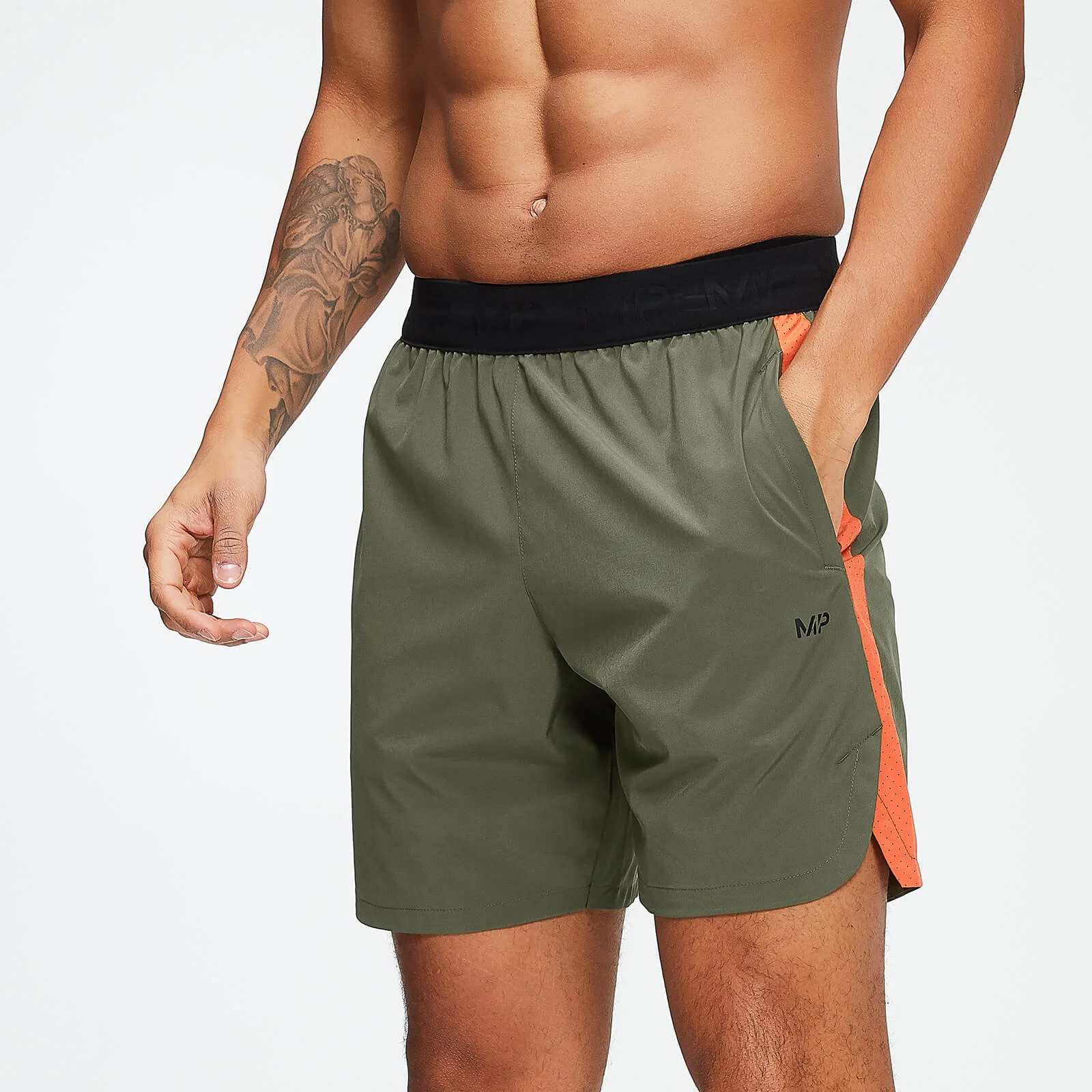 Training 7" Shorts - Legergroen/Spark - XS Afbeelding 1