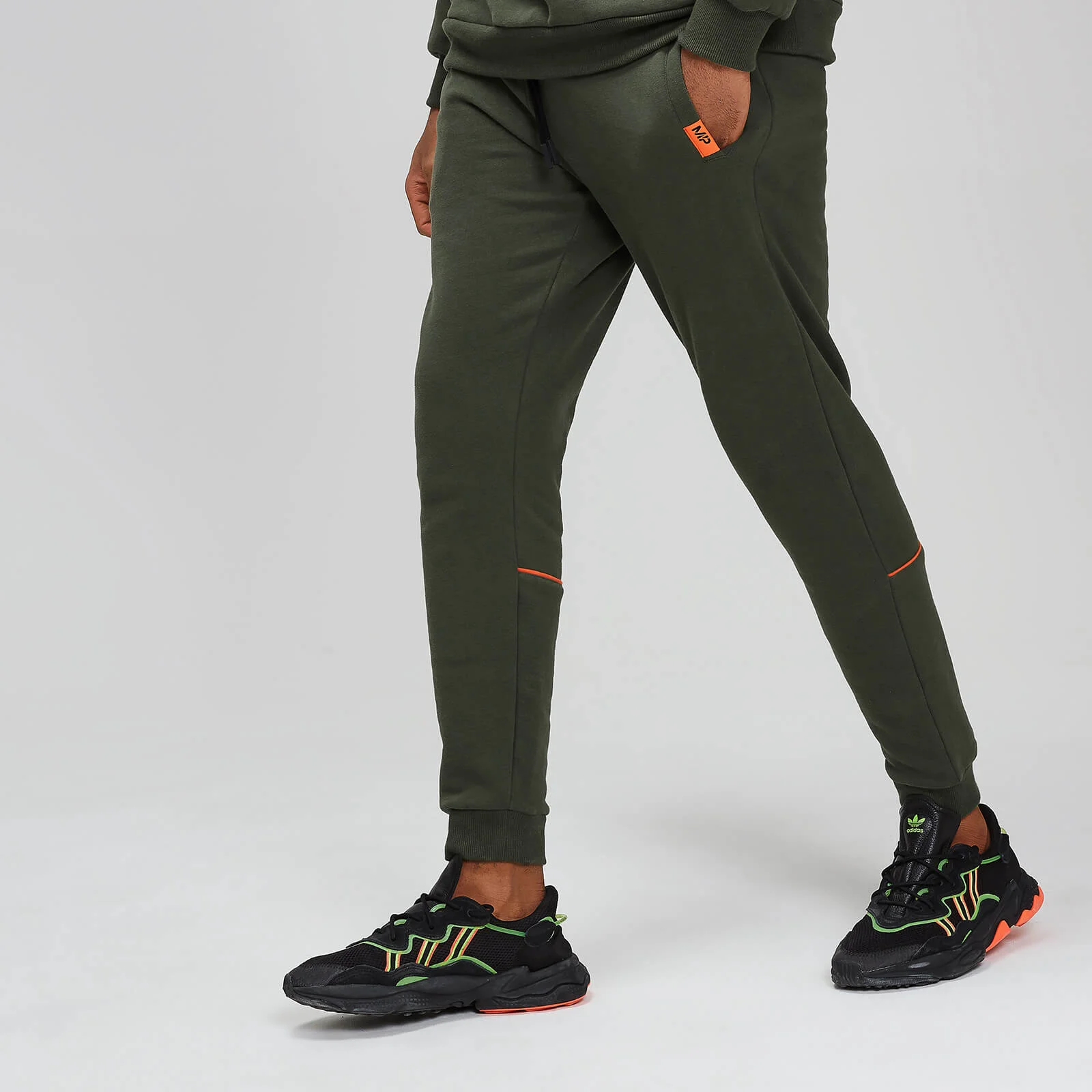 Rest Day Piped Joggers - Army Green - XS Afbeelding 1
