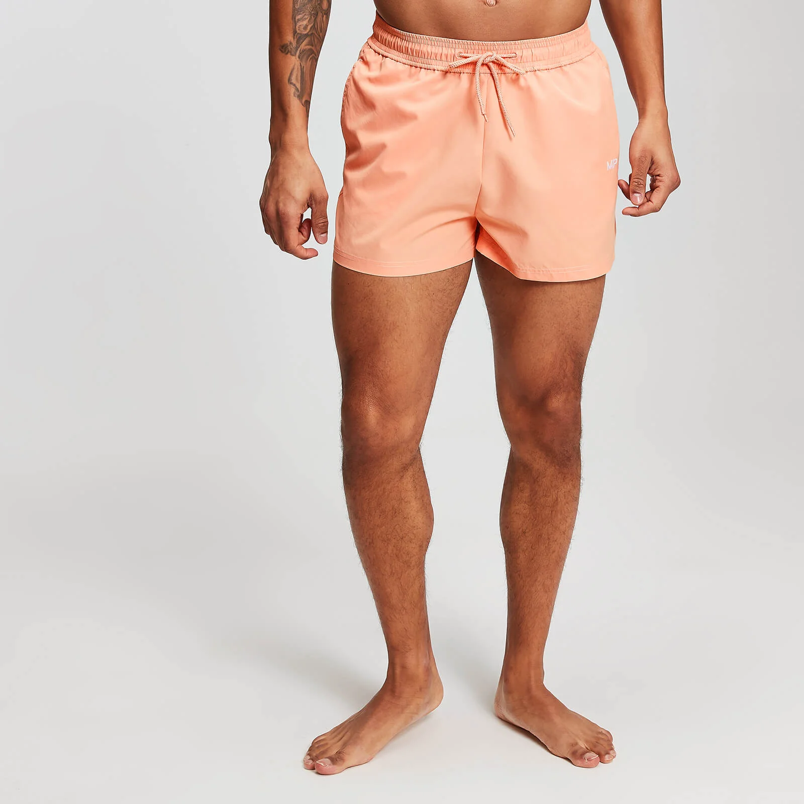 MP Heren Contrast Stitch Swim Shorts - Canteloupe - XS Afbeelding 1