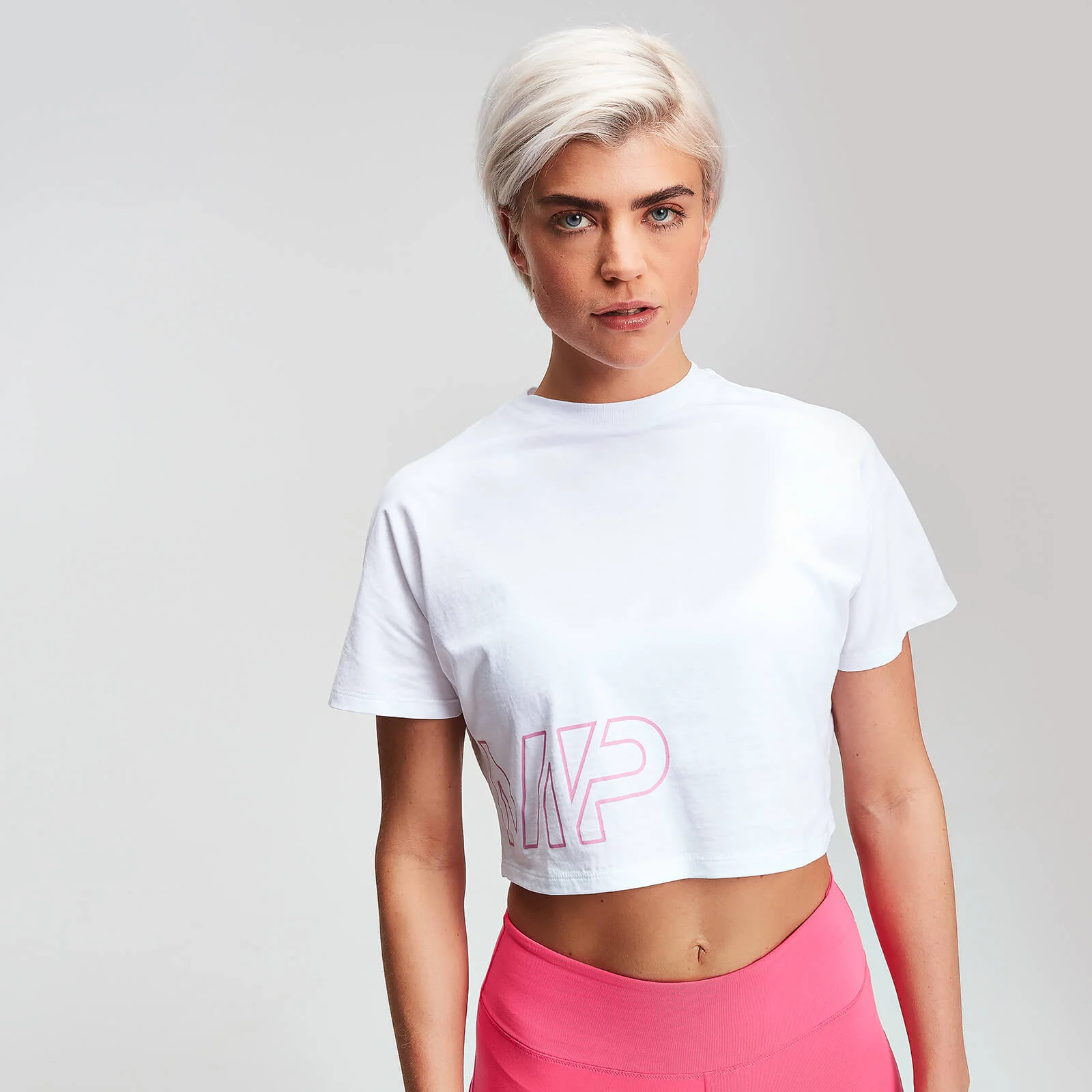 MP Power Dames Cropped T-Shirt - Wit - XS Afbeelding 1