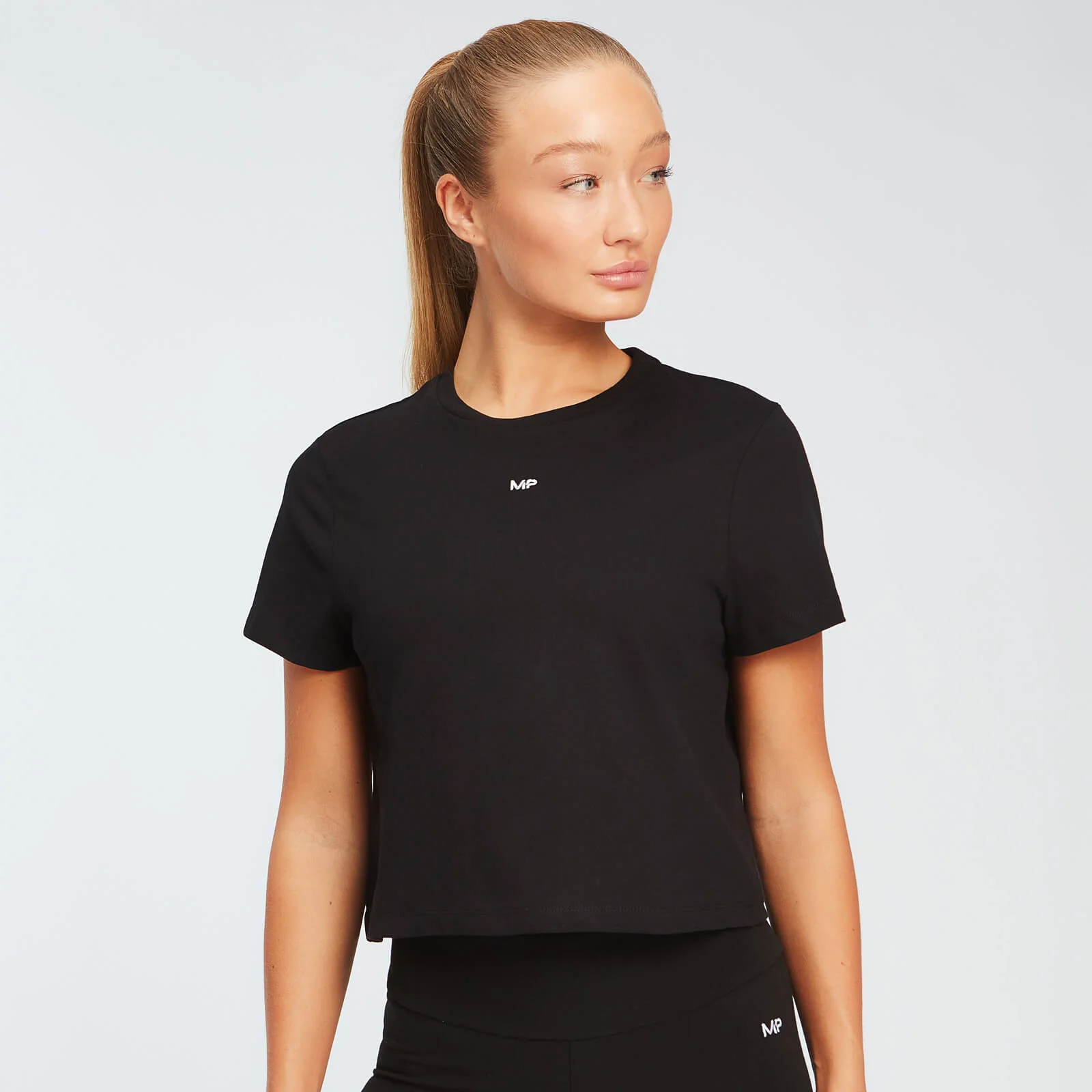 MP Essentials cropped T-shirt voor dames - Zwart - XS Afbeelding 1