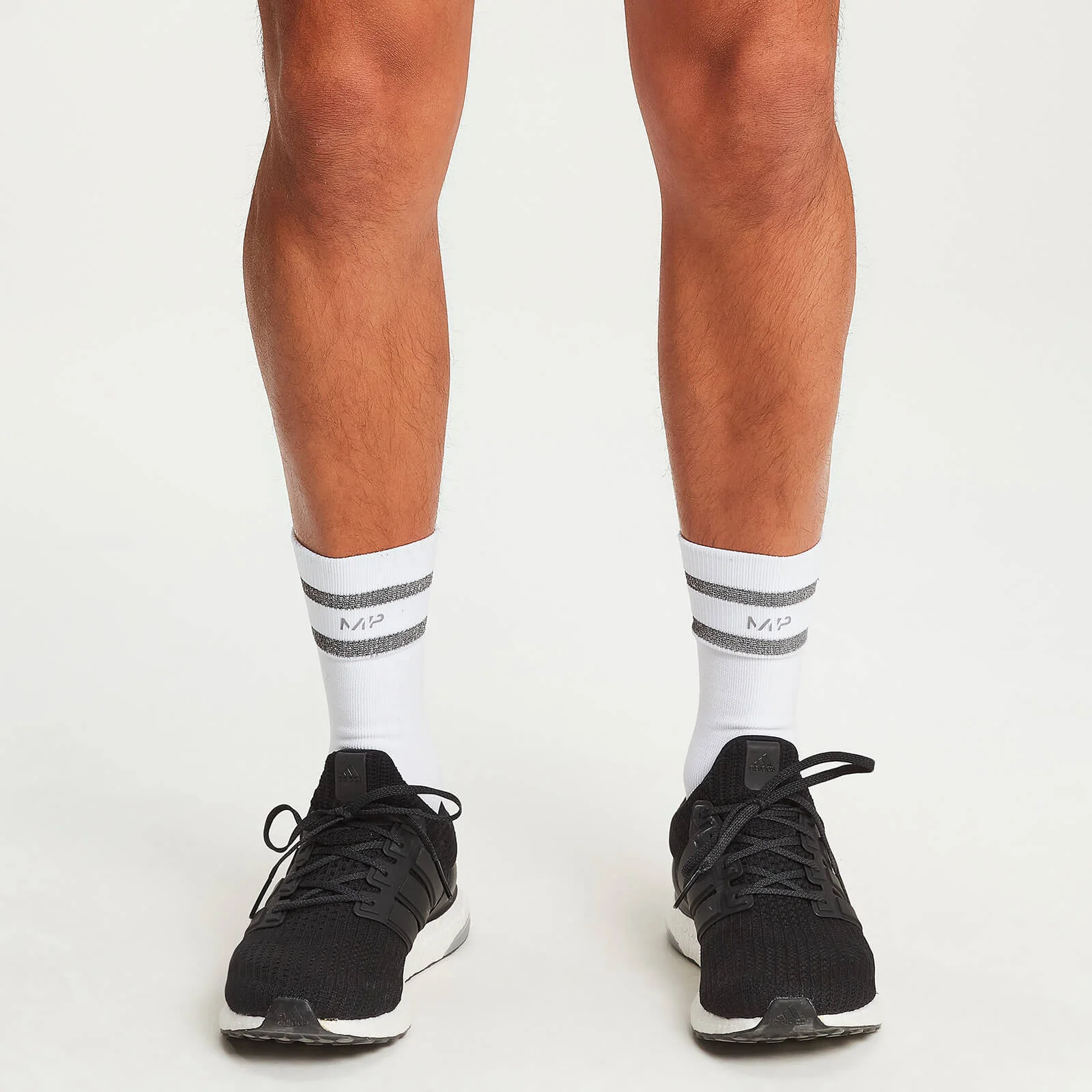 MP Reflective Crew Socks - White - UK 6-8 Afbeelding 1