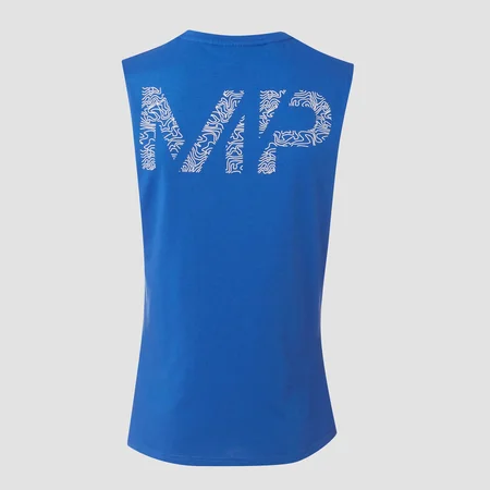 MP Topograph Tank Top - Cobalt