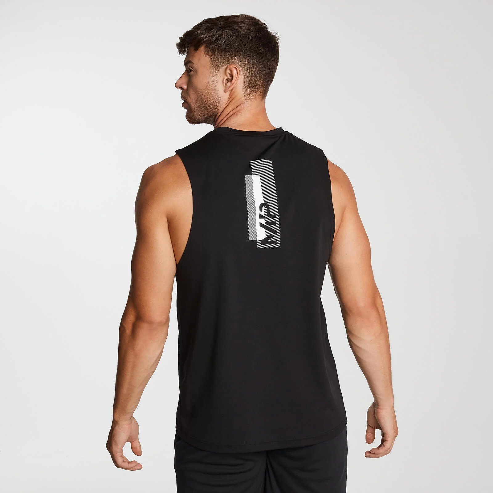 MP Printed Training Mannen Tanktop - Black - XS Afbeelding 1