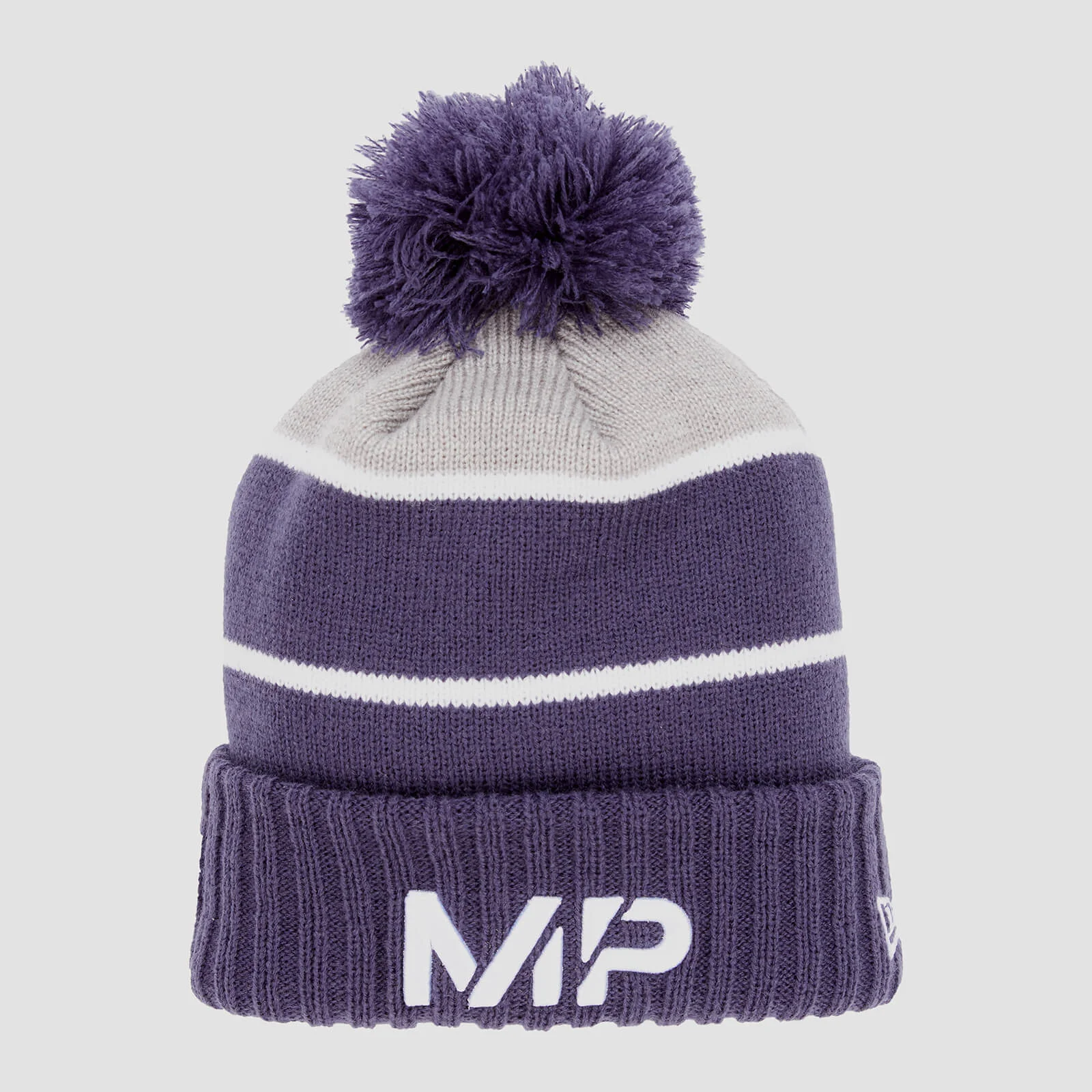 MP New Era Knitted Bobble Hat - Navy/White Afbeelding 1