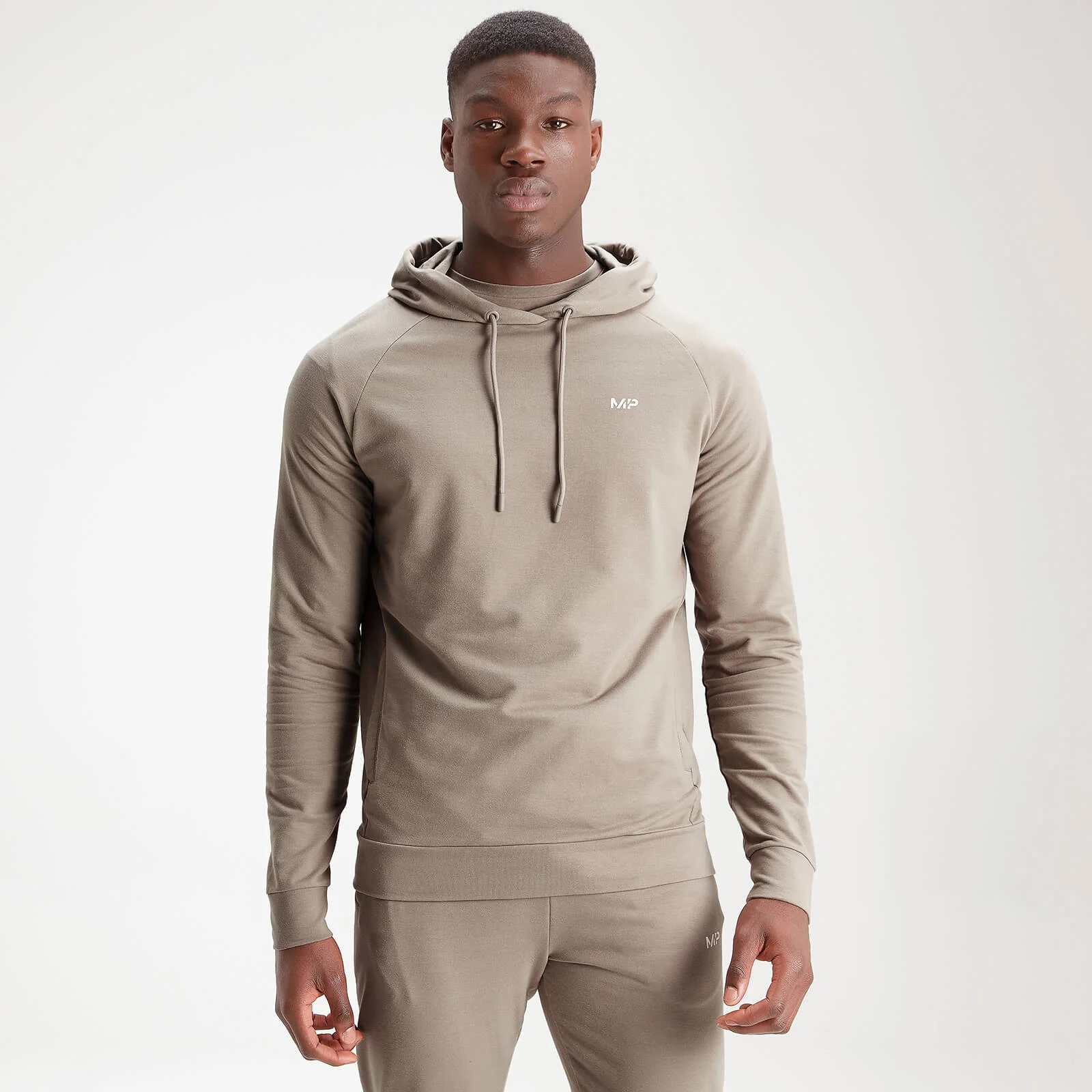 MP Men's Form Pullover Hoodie - Taupe - XXS Afbeelding 1