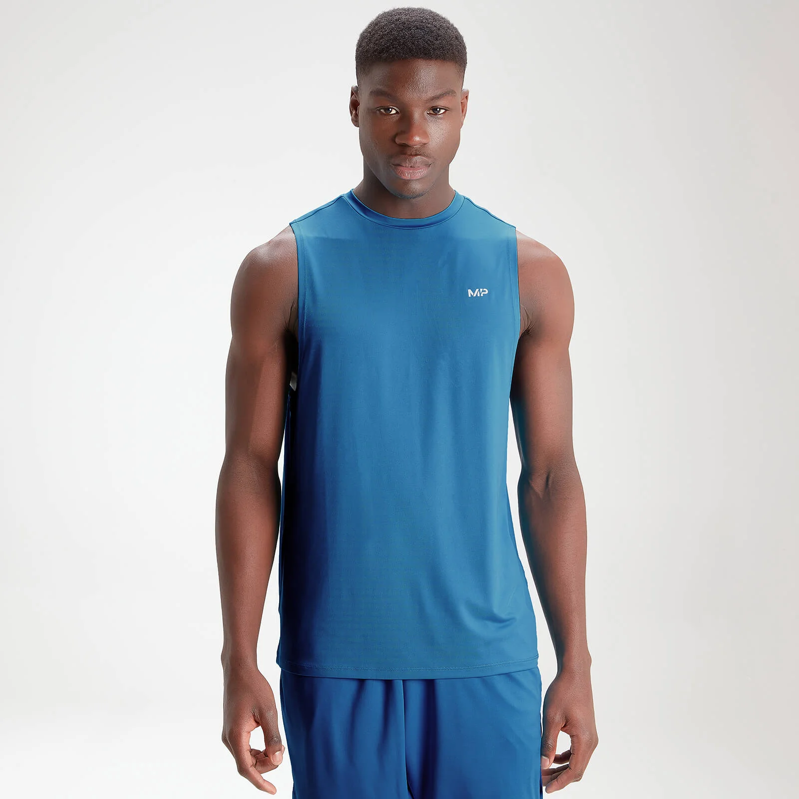 MP Men's Essentials Training Tank - Aqua - XXS Afbeelding 1