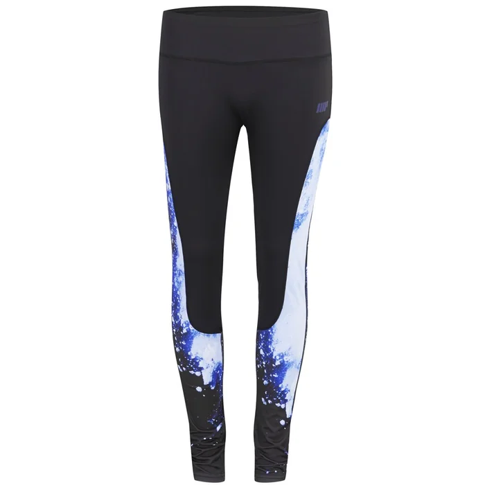 Myprotein Vrouwen’s hoge taille geprinte panelen leggings - Blauw