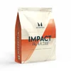 Een witte, hersluitbare zak van Myprotein Essential BCAA 2:1:1, met oranje accenten.