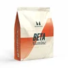 Een witte zak met oranje accenten, met de tekst "Beta Alanine" en het Myprotein logo.