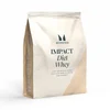 Een beige en witte zak met de tekst "Impact Diet Whey" van het merk Myprotein.