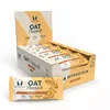 Een doos met Myprotein Eiwit Flapjacks, individueel verpakt in wit en beige papier.