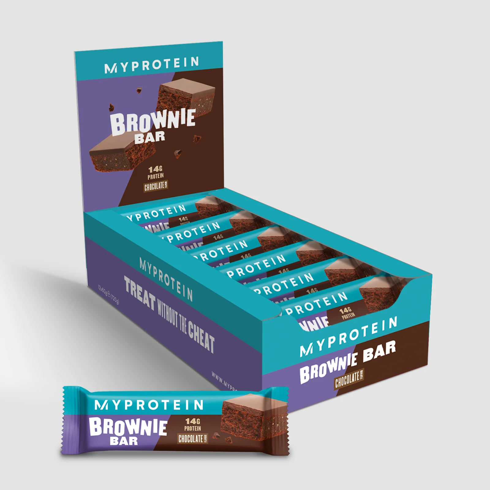 Protein Brownie Bar - Chocolade Afbeelding 1