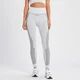 MP Contrast naadloze legging van ribstof voor dames - Zwart-wit