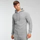 MP Form hoodie met rits voor heren - Grijs gemêleerd