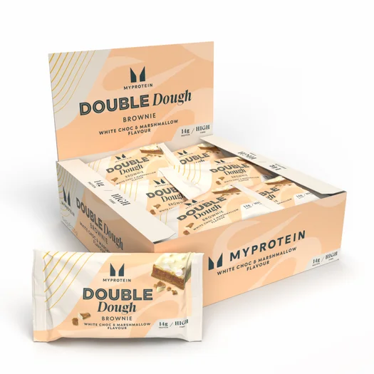 Double Dough Brownie - 12 x 60g - Witte Chocolade en Marshmallow