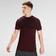 MP Essentials naadloos T-shirt met korte mouwen voor heren - Washed Oxblood Marl
