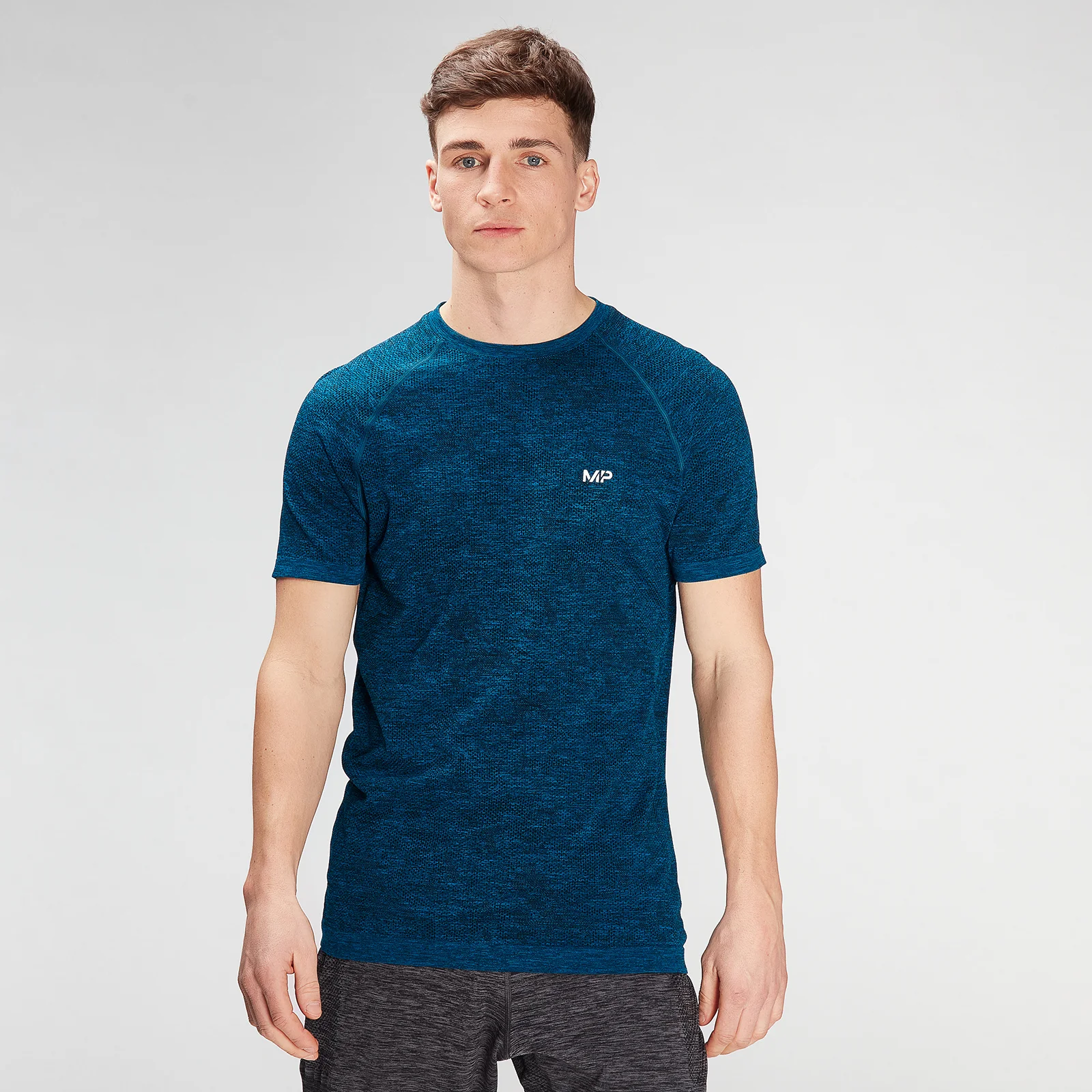 MP Men's Essential Seamless Graphic Short Sleeve T-Shirt- Aqua - XXS Afbeelding 1