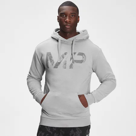 MP Adapt hoodie met ton-sur-ton camodessin - Gemêleerd stormgrijs