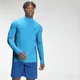 MP Tempo shirt met kwartrits voor heren - Felblauw