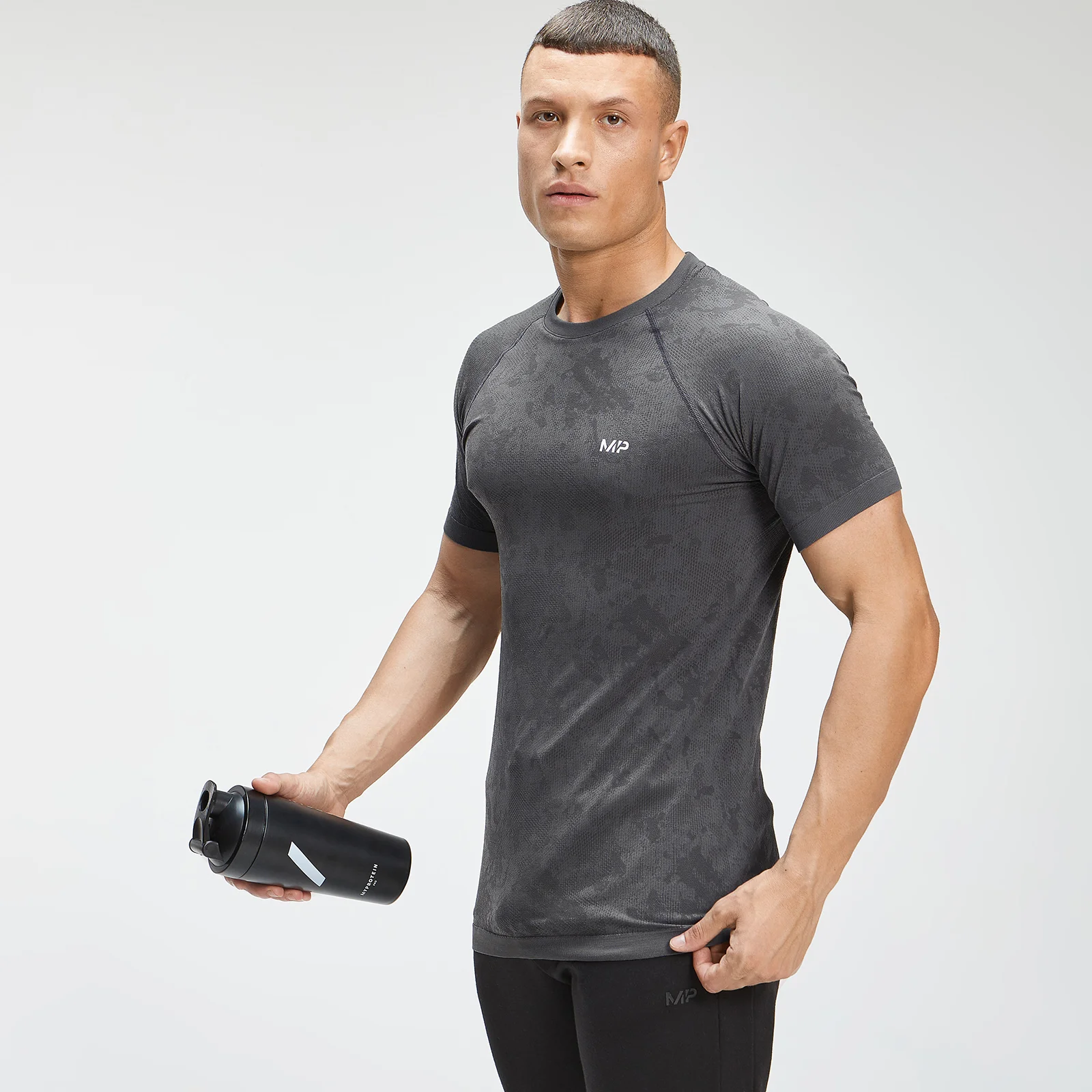 MP Men's Essential Seamless Graphic T-shirt met korte mouwen - Zwart - XXS Afbeelding 1