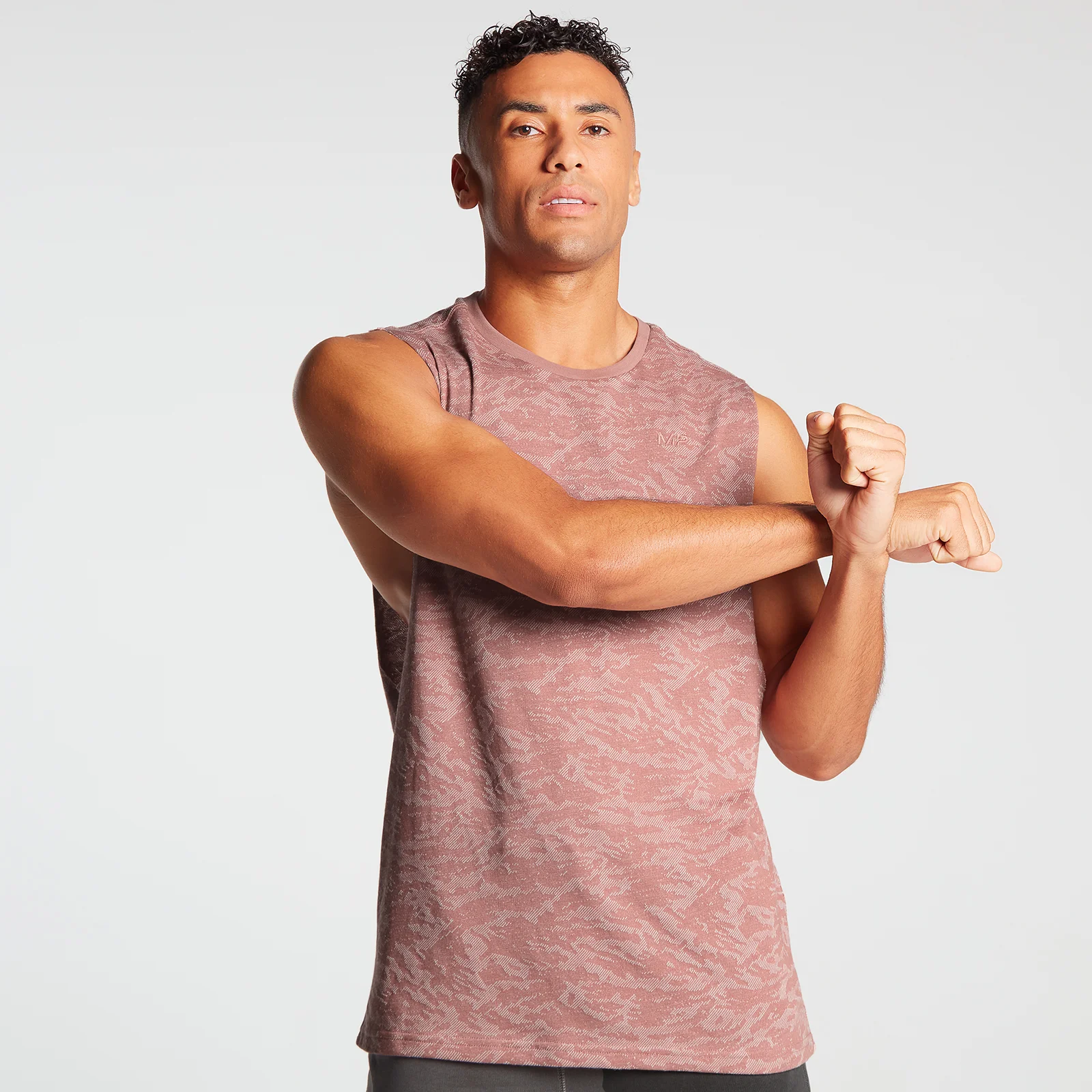 MP Men's Training Camo Tank Top - Dust Pink - XXS Afbeelding 1
