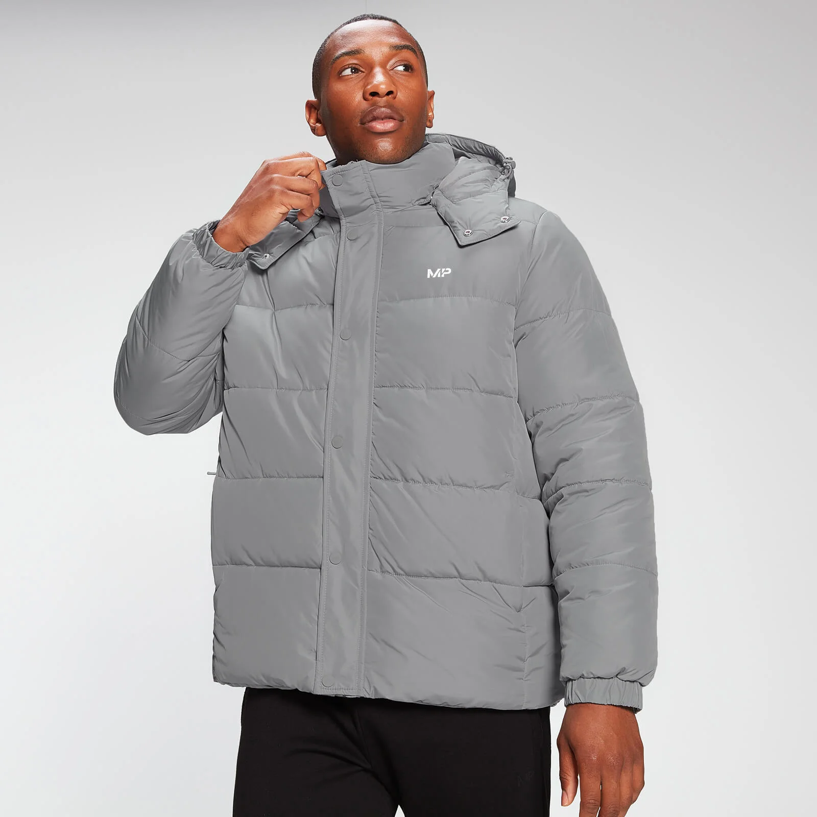 MP Men's Essential Puffer Jacket - Storm - XXS Afbeelding 1