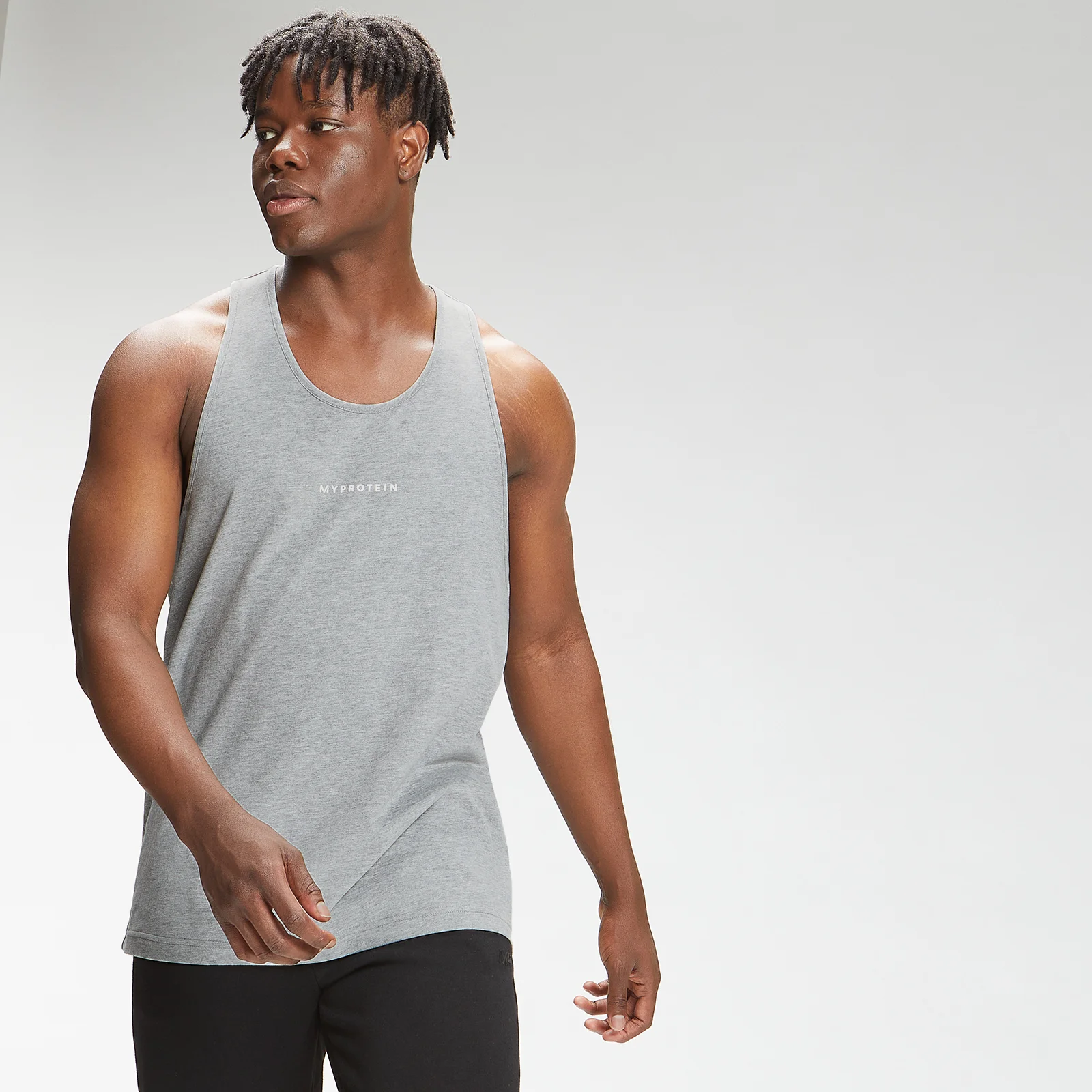 MP Heren Original Stringer Vest - Klassiek Grijs Mergel - XXS Afbeelding 1