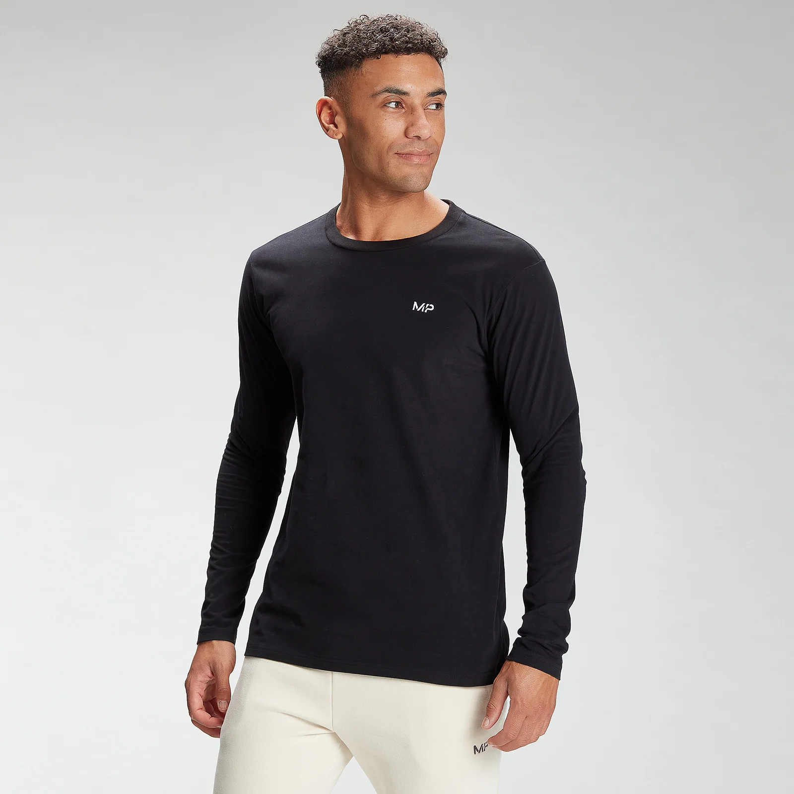MP Men's Essentials Long Sleeve Top - Zwart - XXS Afbeelding 1