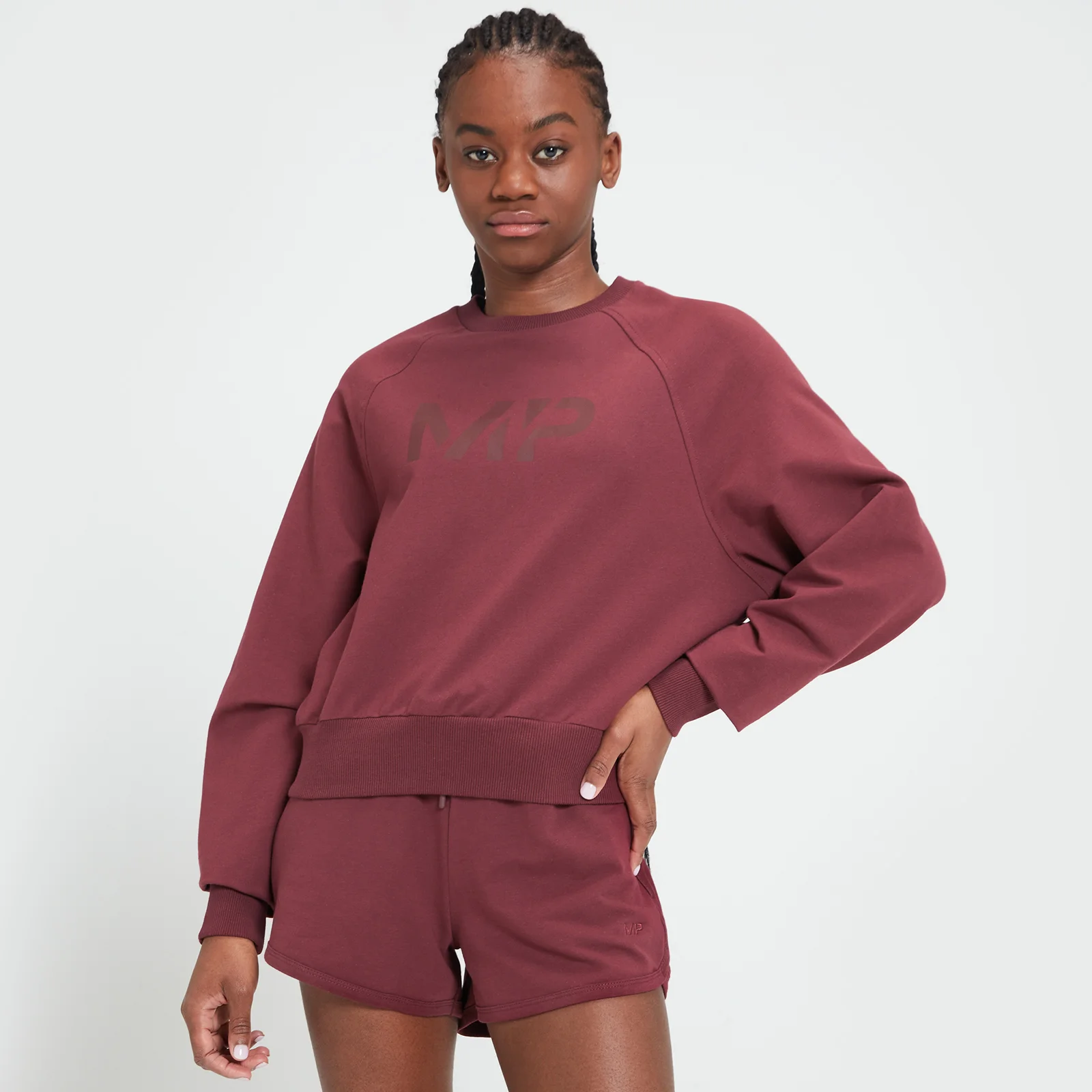 MP Vrouwen Adapt Sweatshirt - Merlot - XXS Afbeelding 1