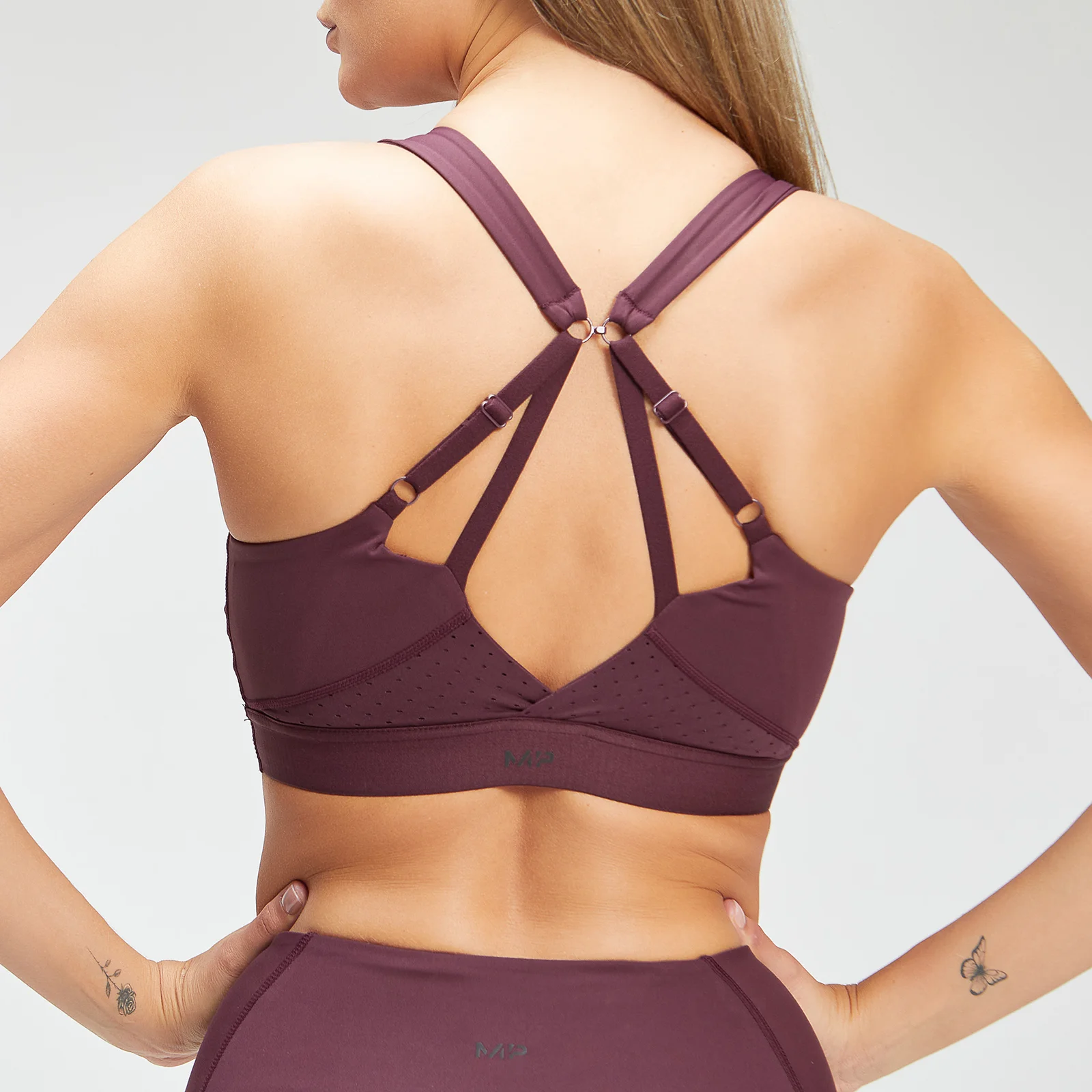 MP Power Ultra sportbeha voor dames - Port/Zwart - XXS Afbeelding 1