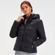 MP Outerwear opvouwbaar, lichtgewicht gewatteerd jack met capuchon voor dames - Zwart