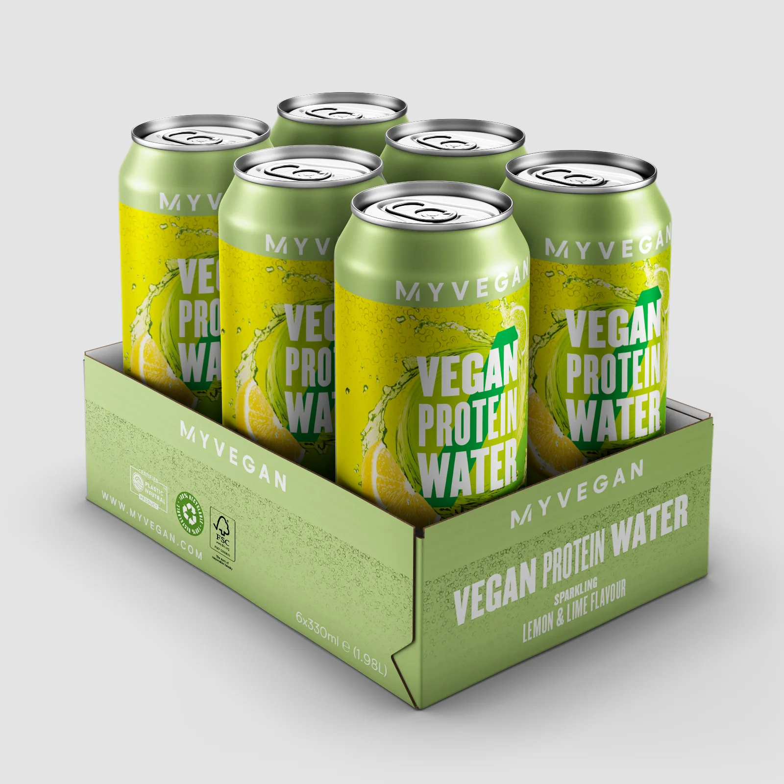 Vegan Sparkling Protein Water - Citroen Limoen Afbeelding 1