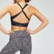 MP Women's Power Cross Back Sportbeha - Zwart Space Dye
