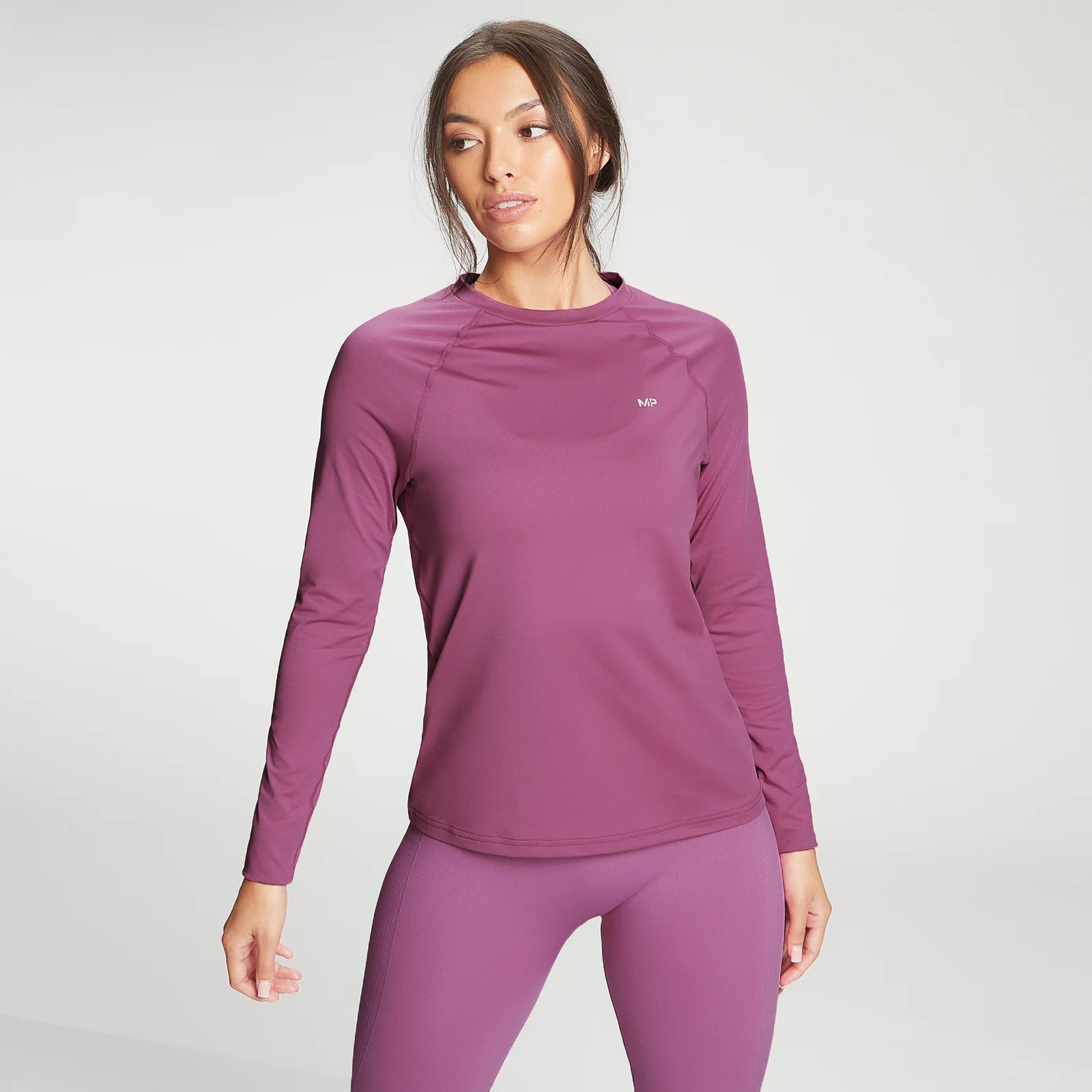MP Women's Training Slim Fit Long Sleeve Top - Orchid - XXS Afbeelding 1