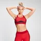 MP Women's Engage Colour Block Convertible Sports Bra - Danger/Wine