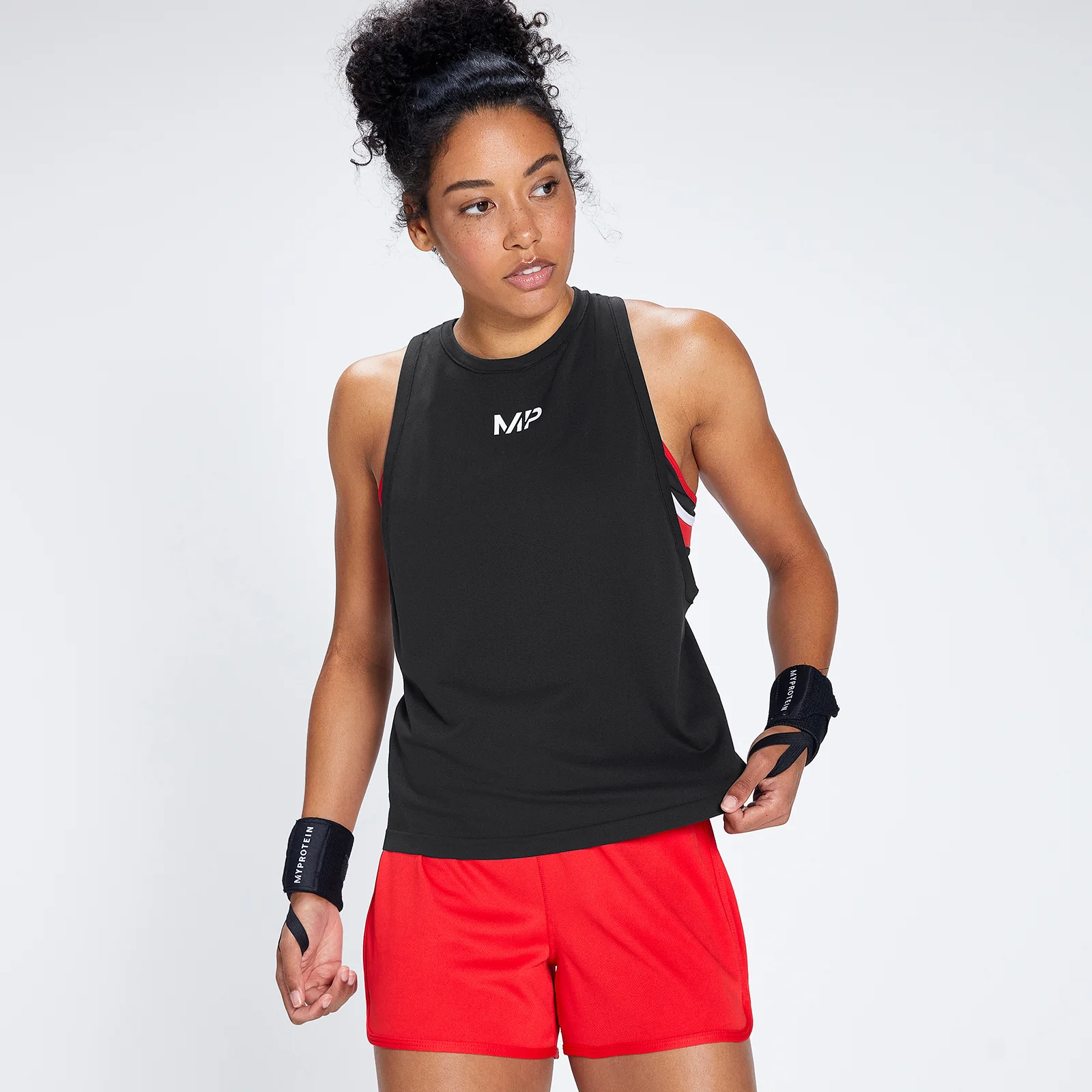 MP Women's Engage Lichtgewicht Naadloos Vest - Zwart/Wit - XXS Afbeelding 1