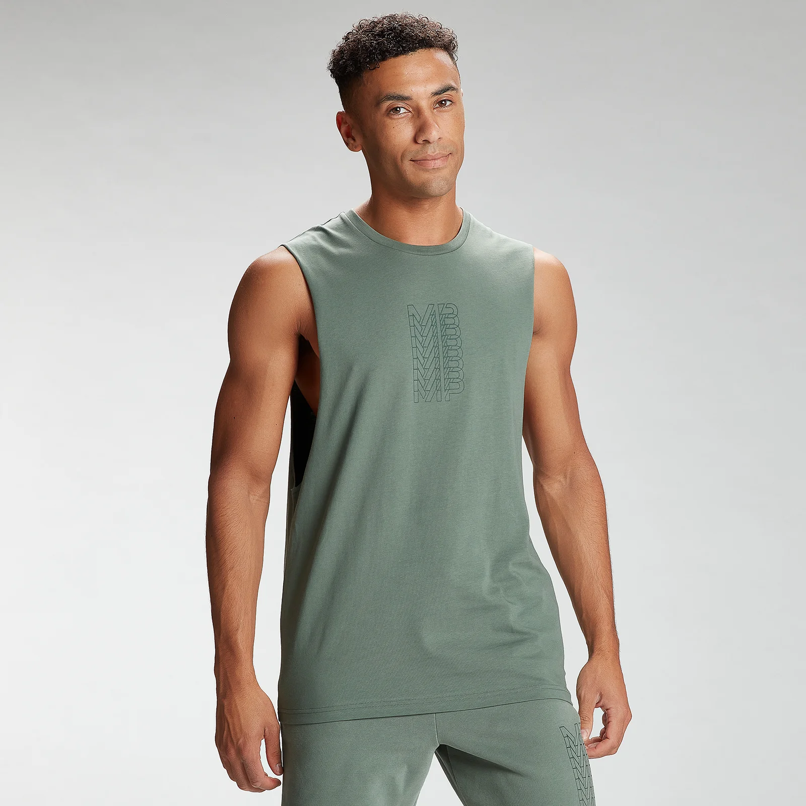 MP Men's Repeat MP Graphic Tank Top - Cactus - XXS Afbeelding 1