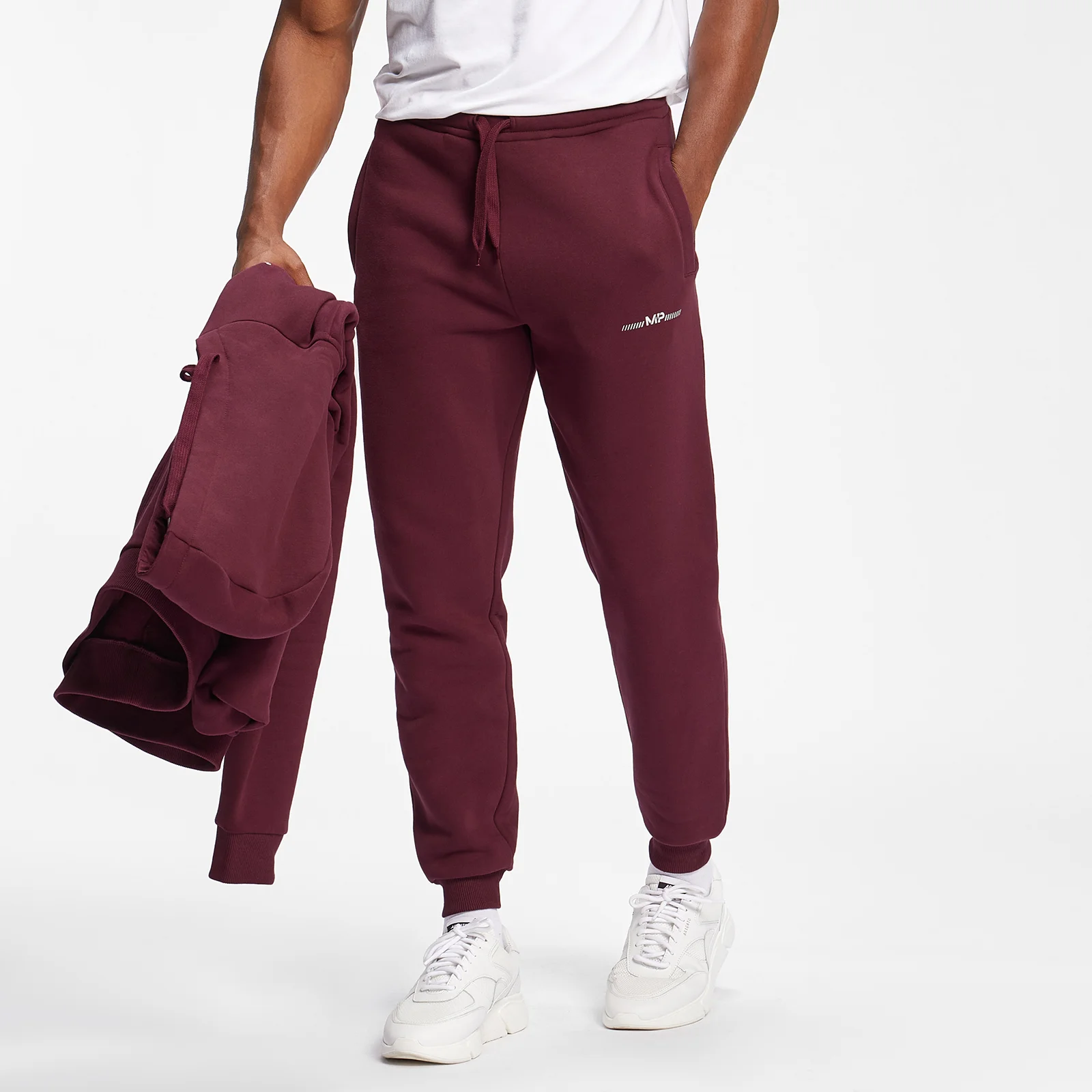 MP Men's Mini Mark Graphic Joggers - Merlot - XXS Afbeelding 1
